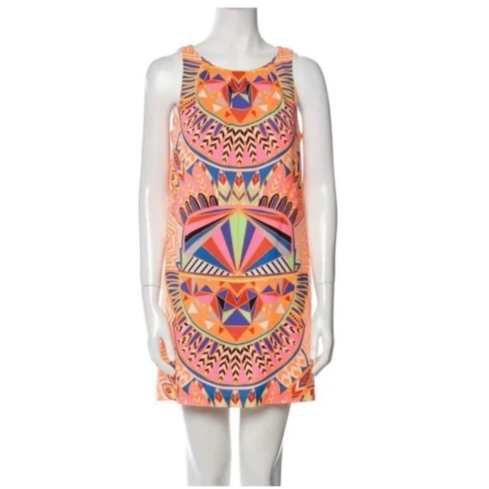 Mara Hoffman Dress Small Sleeveless Multicolor Boho Shift Cocktail
